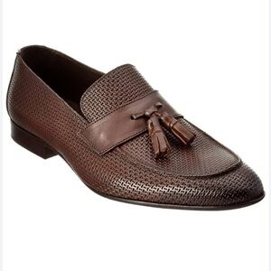 Bruno Magli Brown Leather Loafers